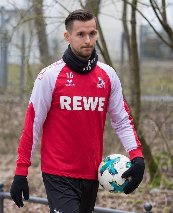 Der ehemalige Köln-Profi Pawel Olkowski am 21. März 2018 auf dem Weg zum Training.