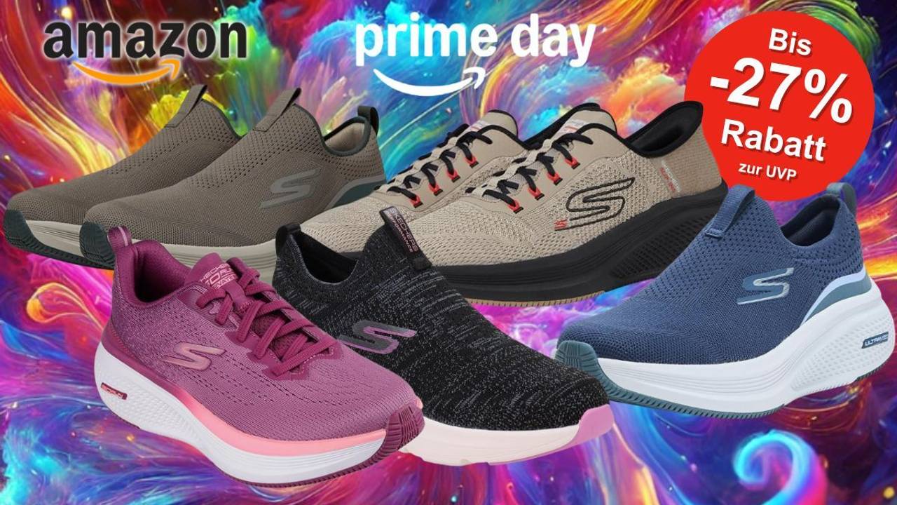 Auf dem Bild sind unterschiedliche Varianten des Skechers Sneakers Go Run Elevate 2.0 zu sehen