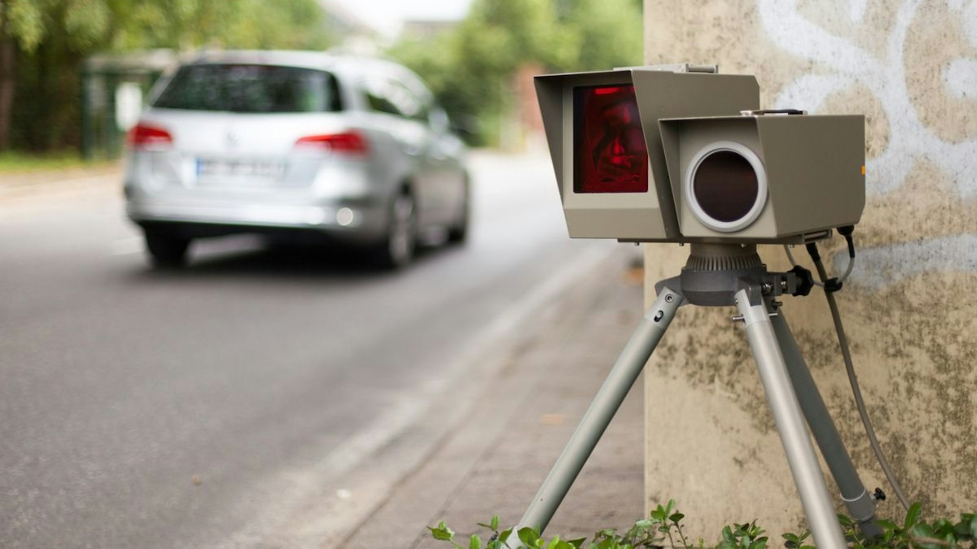 Geschwindigkeitskontrolle der Polizei