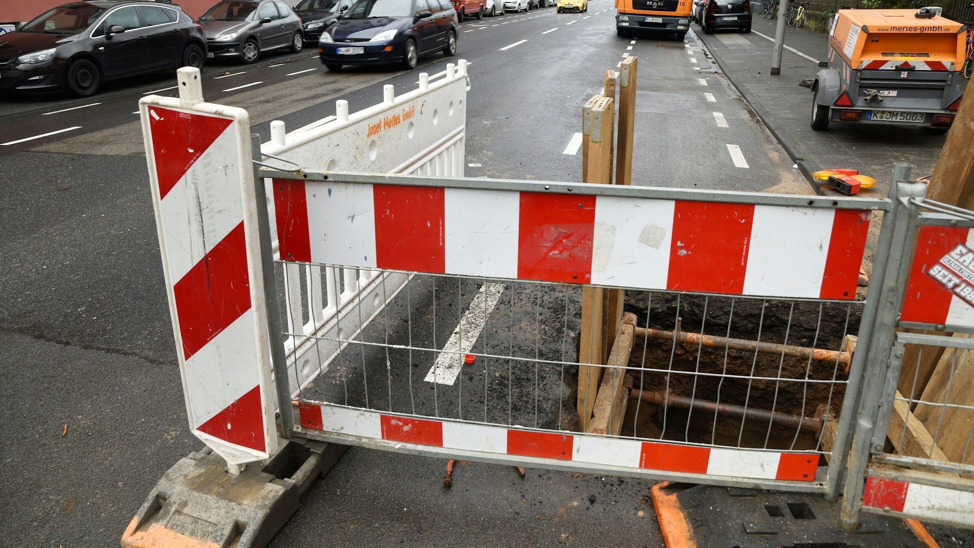 Eine Baustelle in Köln