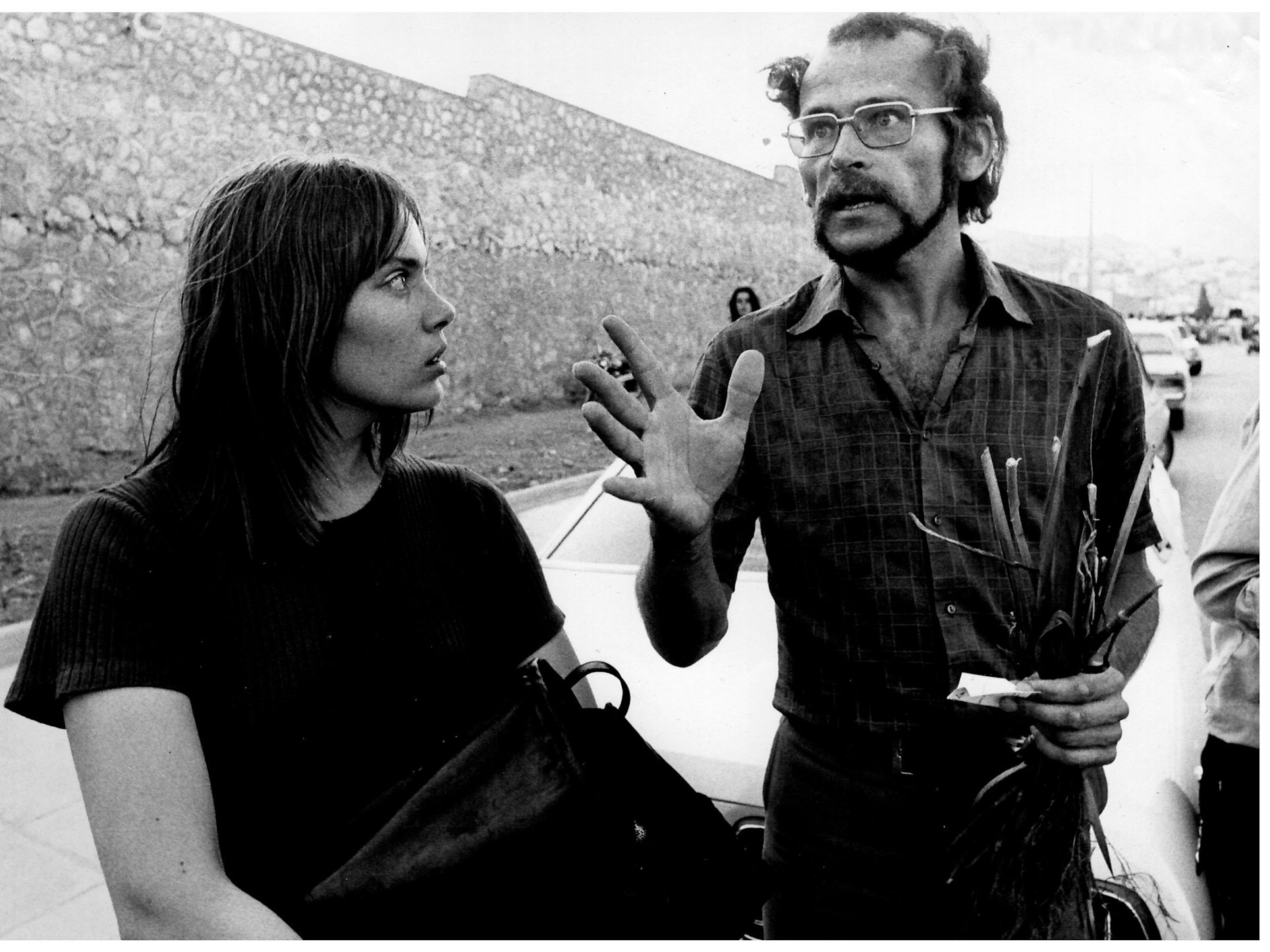 Birgit und Günter Wallraff nach dessen Freilassung aus der Haft in Griechenland, Ende Juli 1974