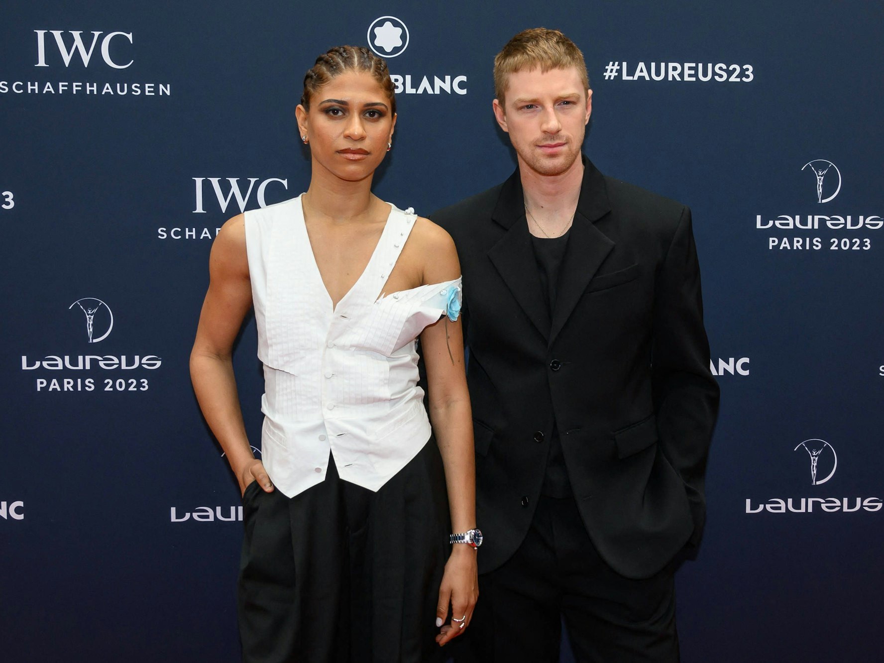 Ysaora Thibus und Race Imboden bei den Laureus Awards 2023.