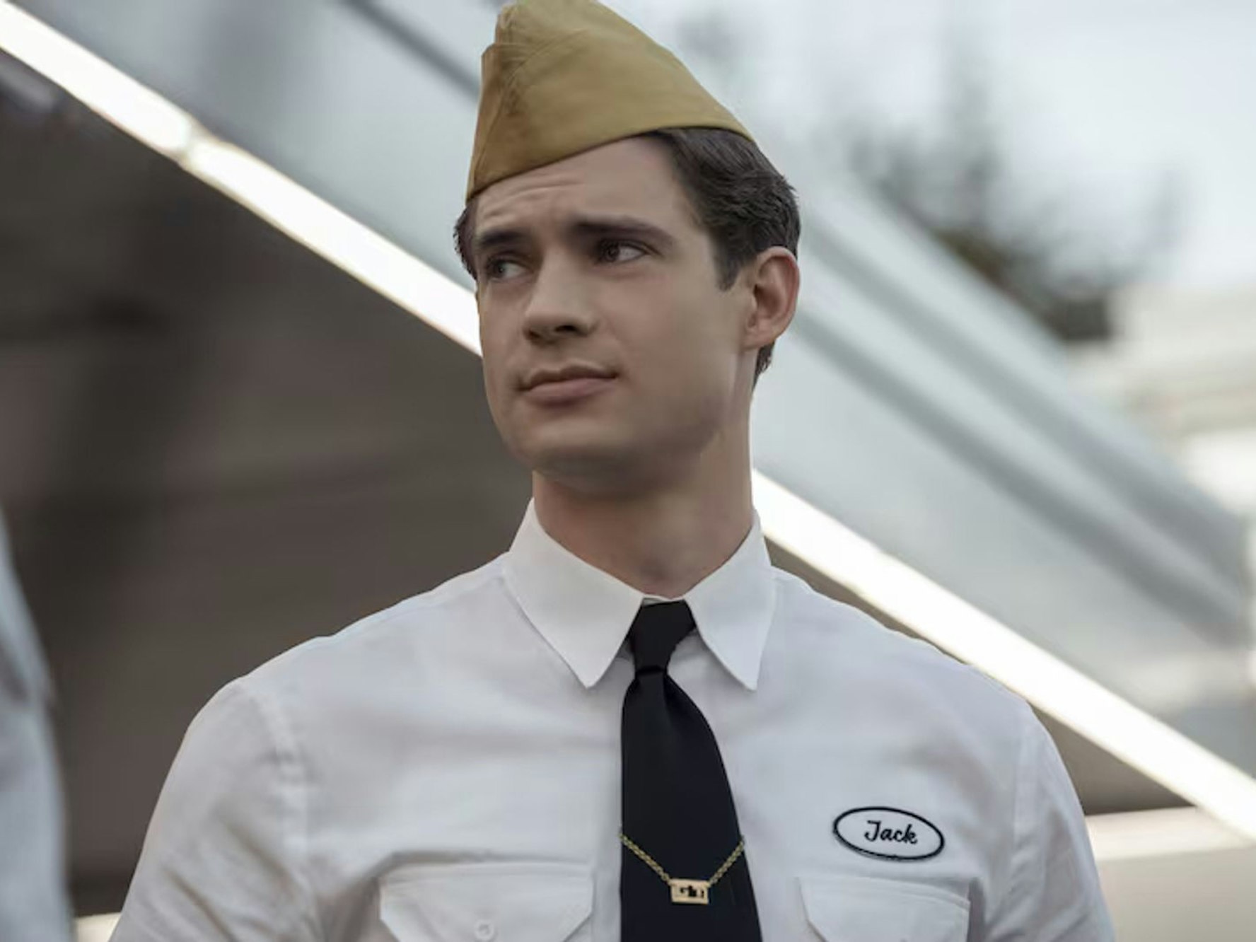 Eine seiner ersten großen Rollen: David Corenswet spielte die Hauptrolle in der Ryan-Murphy-Serie „Hollywood“. (Bild: Saeed Adjani / Netflix)