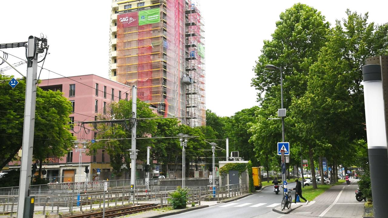 GAG-Gebäude im Bau an der Sechtemer Straße