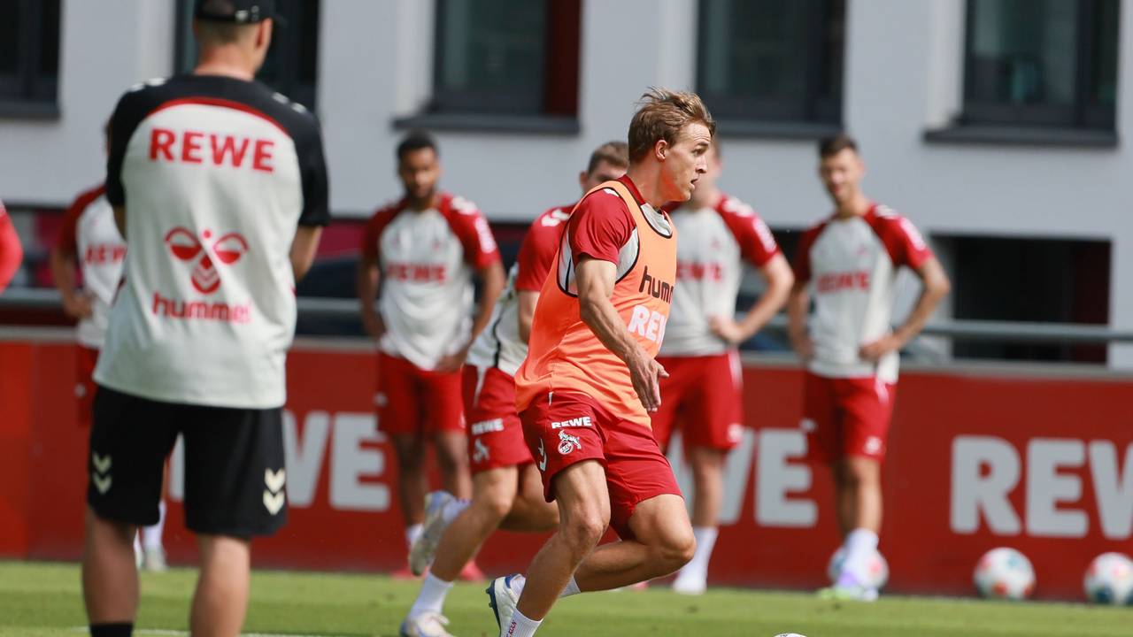 Timo Hübers am 10. Juli 2025 im FC-Training.