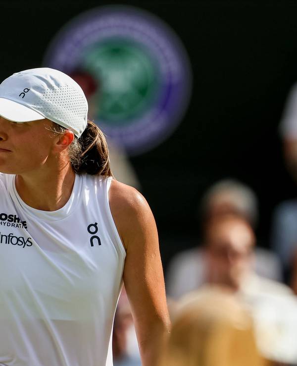 Iga Swiatek im Wimbledon-Finale.