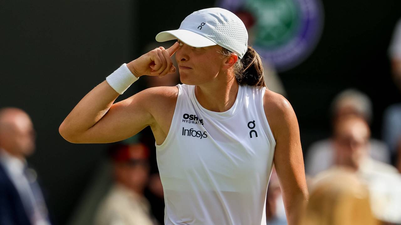 Iga Swiatek im Wimbledon-Finale.