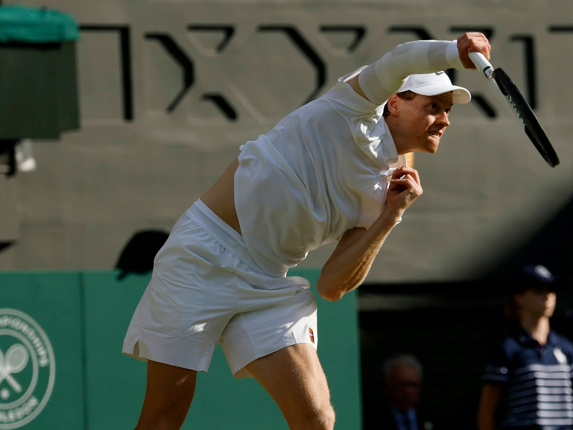 Jannik Sinner am Sonntag (13. Juli 2025) im Finale von Wimbledon.