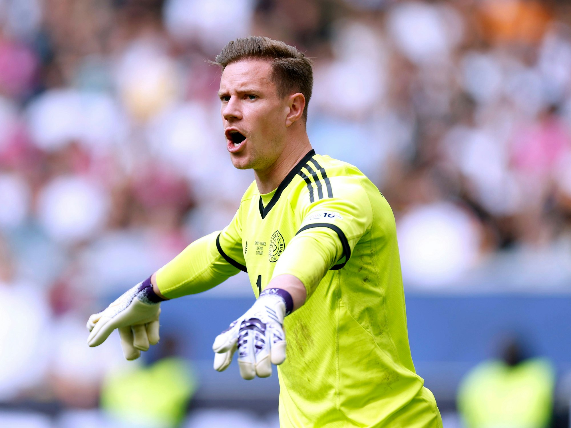 Marc-Andre ter Stegen im Einsatz für die deutsche Nationalmannschaft.