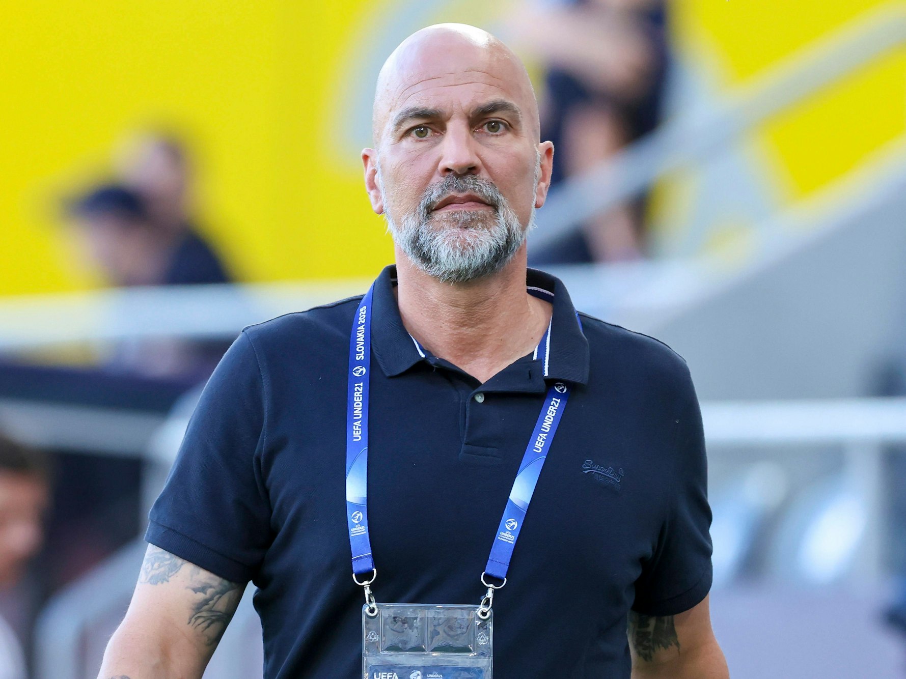 Markus Babbel als Experte im Stadion.
