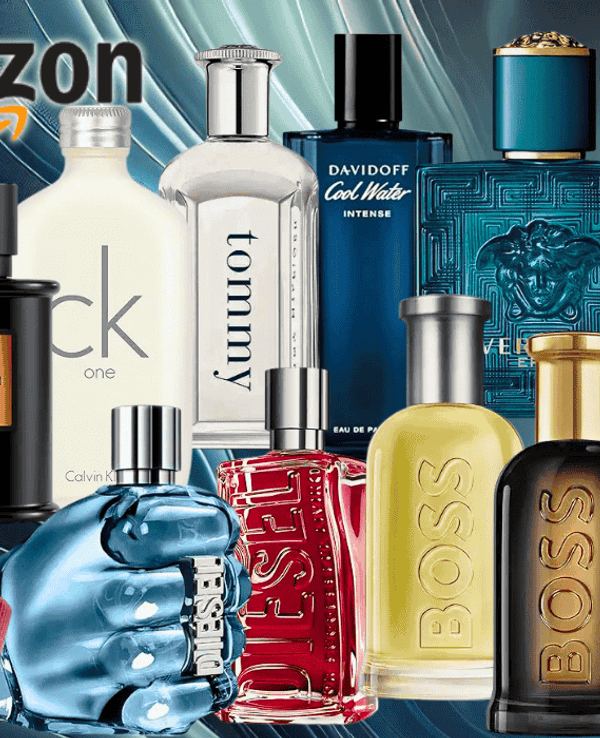 Eine Auswahl beliebter Herren Parfums von Premium-Marken wie Dior, Hugo Boss, Diesel, Joop!, Tommy Hilfiger, CK und mehr, die prominent nebeneinander platziert sind.
