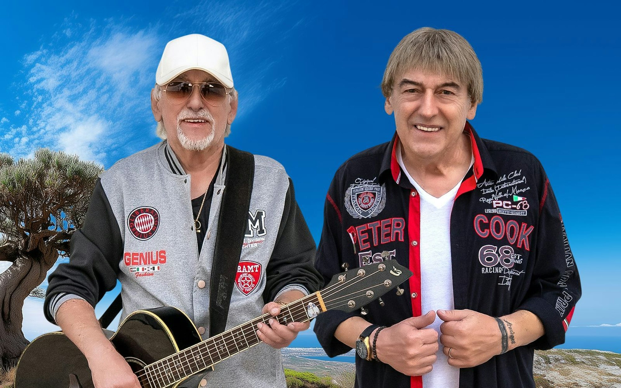 Die Brüder Karl-Heinz (links) und Bernd Ulrich singen von der Odyssee und jagen nebenbei der nächsten Nummer eins nach: Das neue Album der Amigos heißt „Lebe jetzt“. (Bild: Kerstin Joensson)