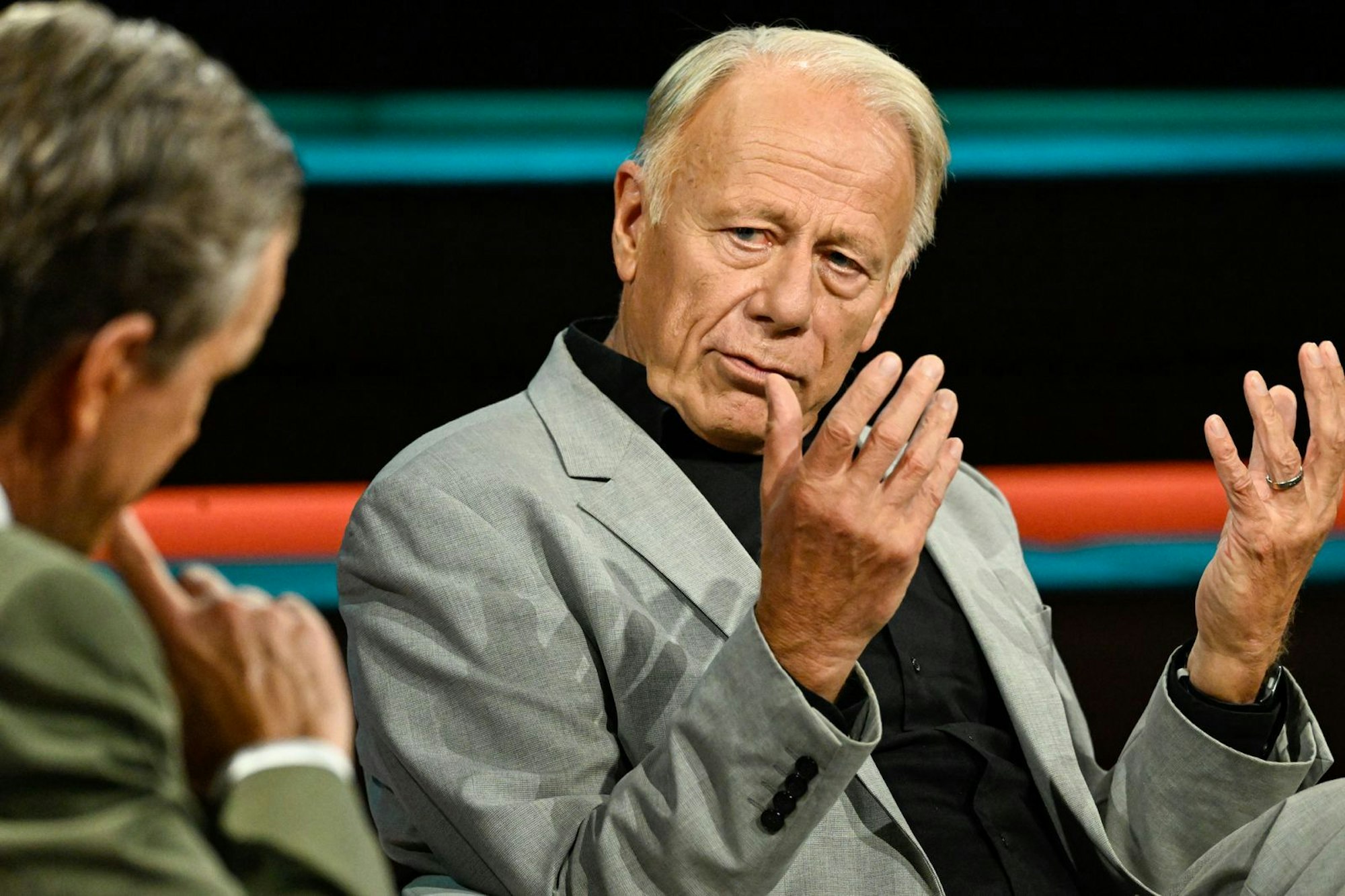 Ex-Grünen-Fraktionschef Jürgen Trittin warnte bei „Markus Lanz“ vor einem potenziellen Krieg zwischen China und Taiwan. (Bild: ZDF / Markus Hertrich)