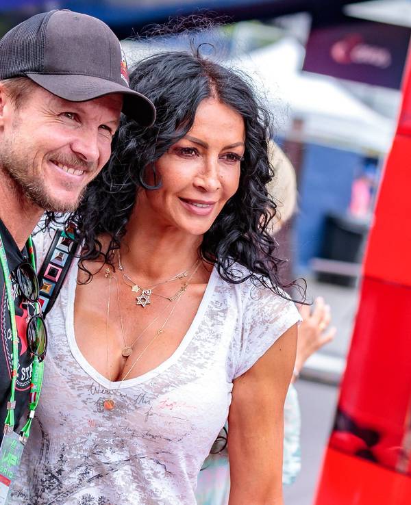 Zu sehen sind Felix Baumgartner mit Freundin Mihaela Schwartzenberg am 09.07.2017 bei einem Rennen vom „Großer Preis von Österreich“ am Red Bull Ring, Spielberg, Österreich.