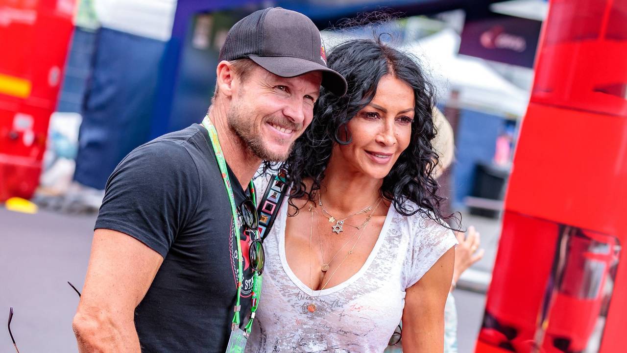 Zu sehen sind Felix Baumgartner mit Freundin Mihaela Schwartzenberg am 09.07.2017 bei einem Rennen vom „Großer Preis von Österreich“ am Red Bull Ring, Spielberg, Österreich.