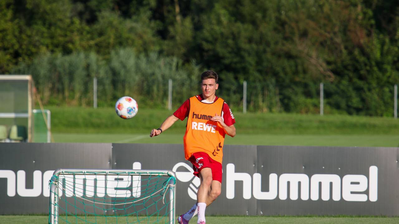 Said El Mala mit dem 1. FC Köln im Trainingslager in Bad Waltersdorf am 19. Juli 2025.