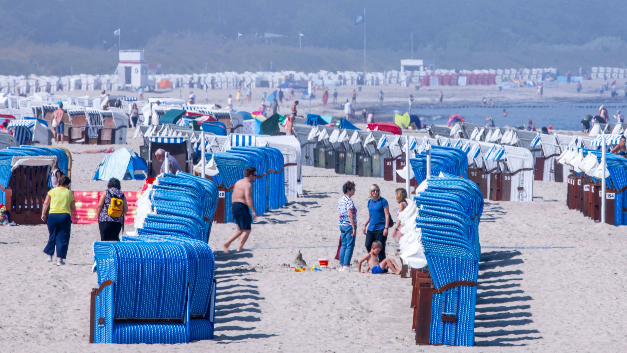 Strandkörbe an der Ostsee