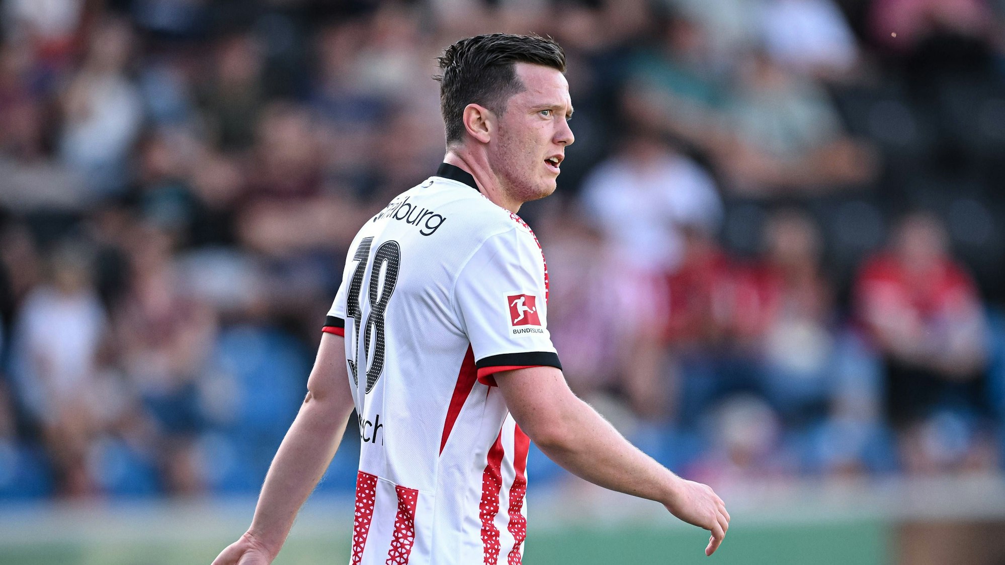 Michael Gregoritsch am Freitag (18. Juli 2025) im Testspiel des SC Freiburg.