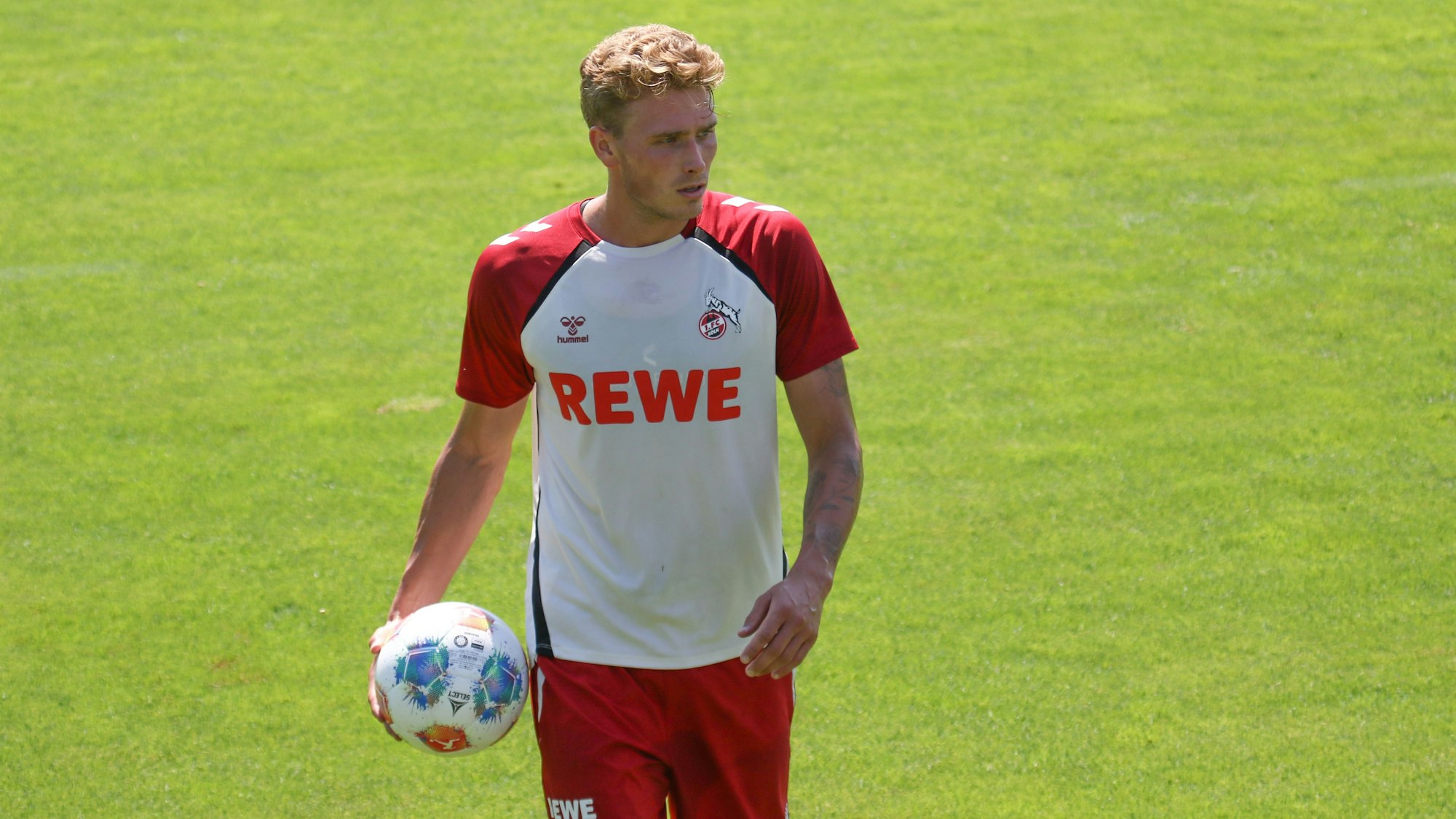 Sebastian Sebulonsen im Trainingslager des 1. FC Köln.