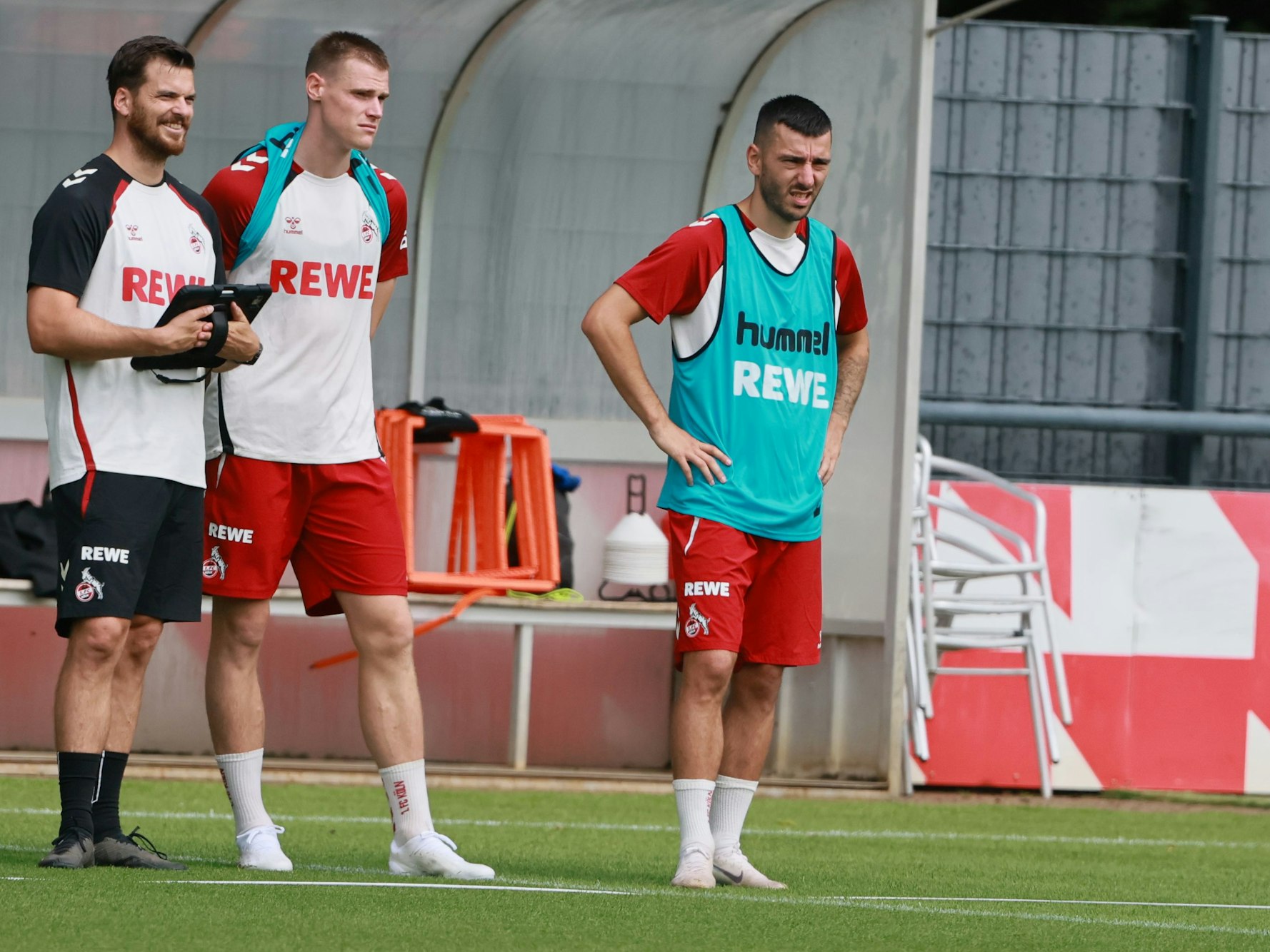 FC-Angreifer Sargis Adamyan am 7. Juli 2025 im Training des 1. FC Köln.