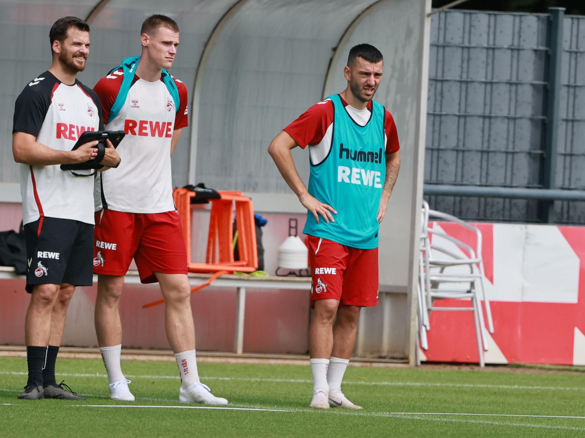 FC-Angreifer Sargis Adamyan am 7. Juli 2025 im Training des 1. FC Köln.