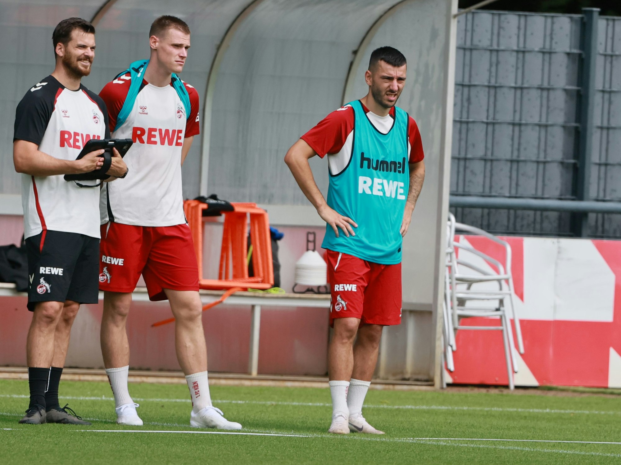 FC-Angreifer Sargis Adamyan am 7. Juli 2025 im Training des 1. FC Köln.