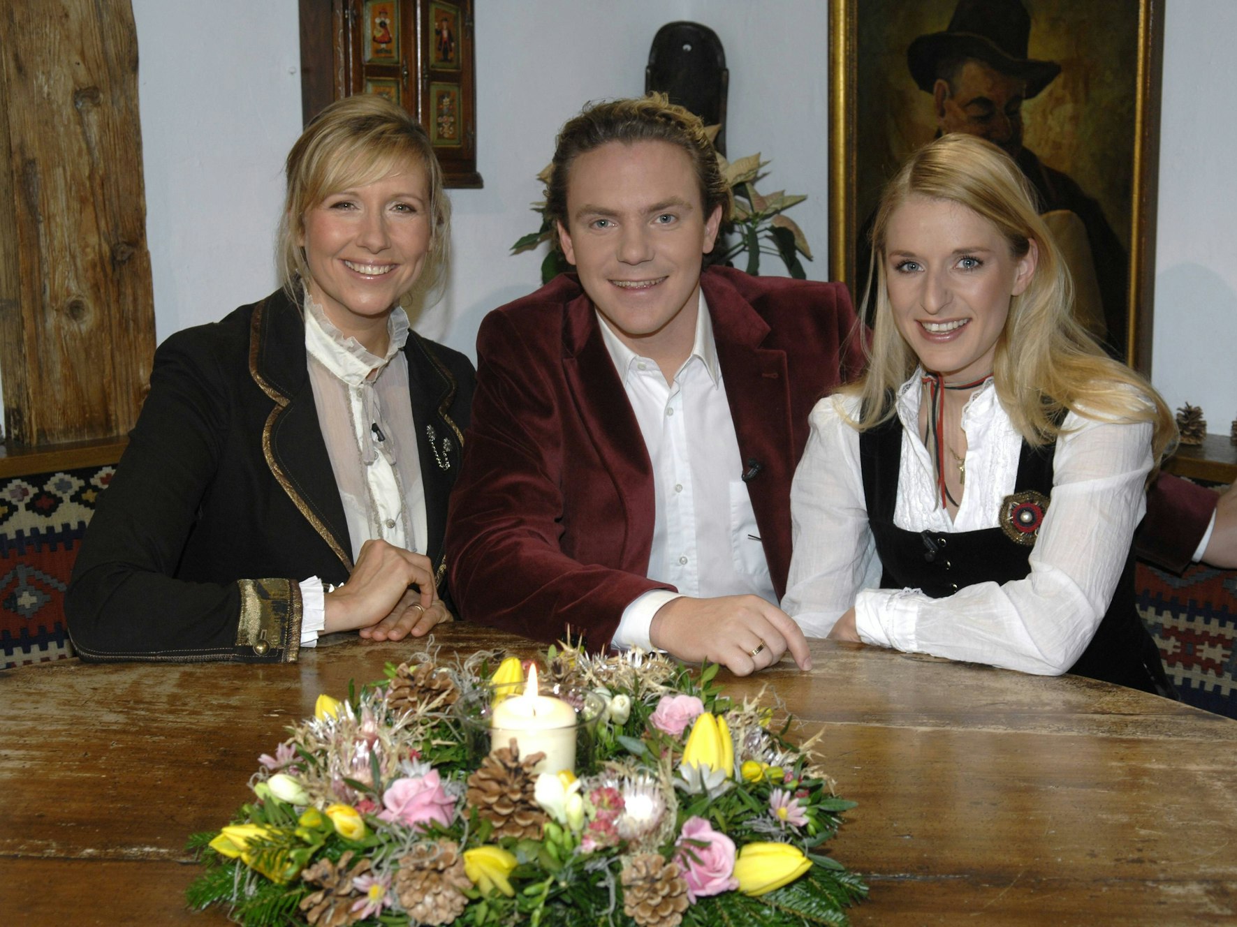 Kennen und mögen sich seit Jahren: Andrea Kiewel, hier mit Stefan Mross und seiner damaligen Ehefrau Stefanie Hertel.