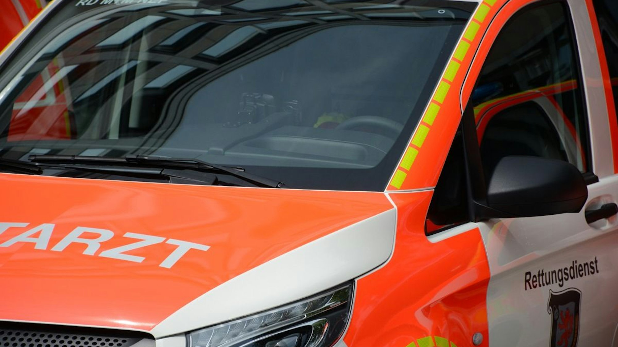 Ein Notarztwagen der Feuerwehr.
