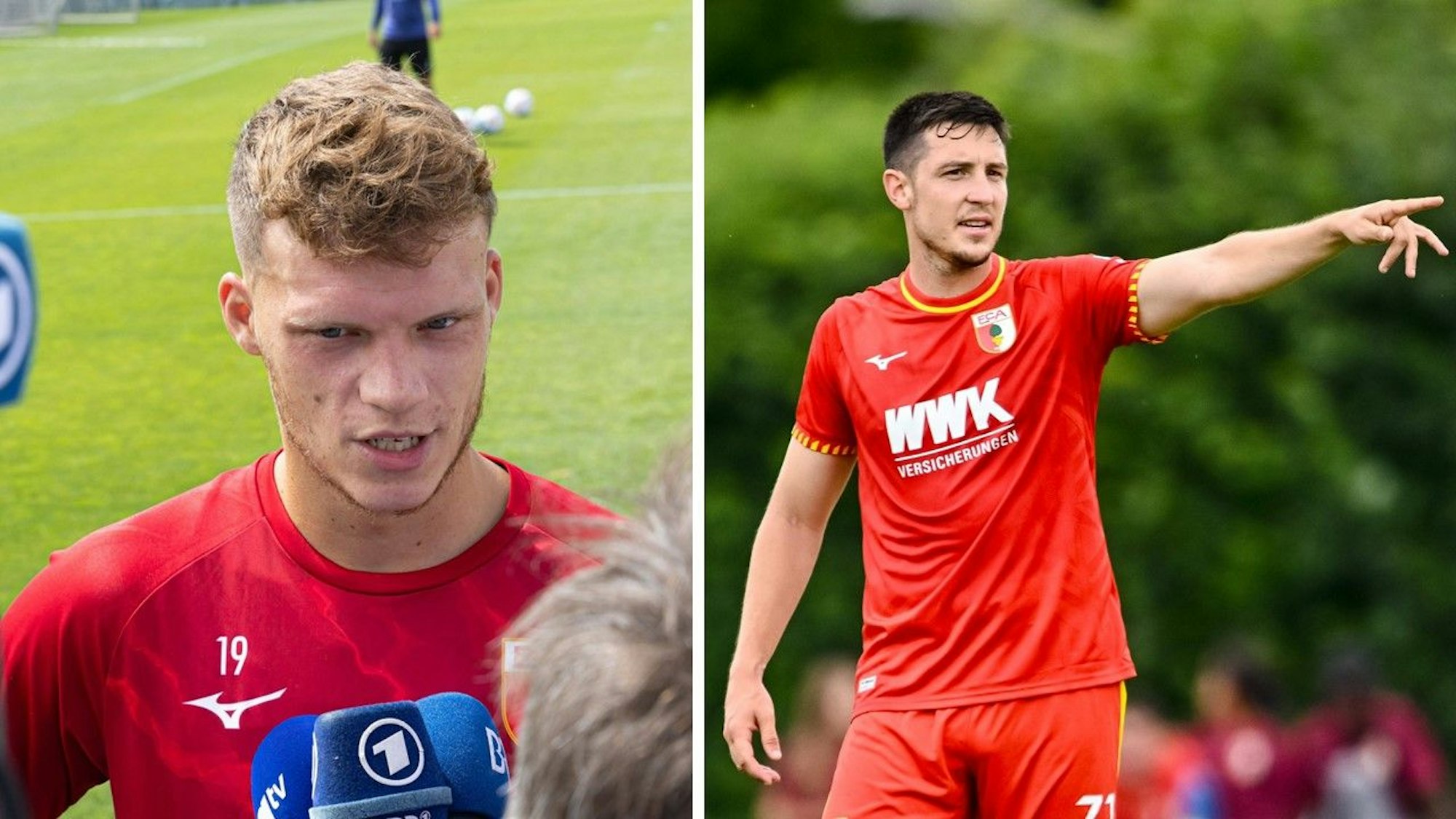 Montage mit Bildern von Robin Fellhauer und Keven Schlotterbeck.