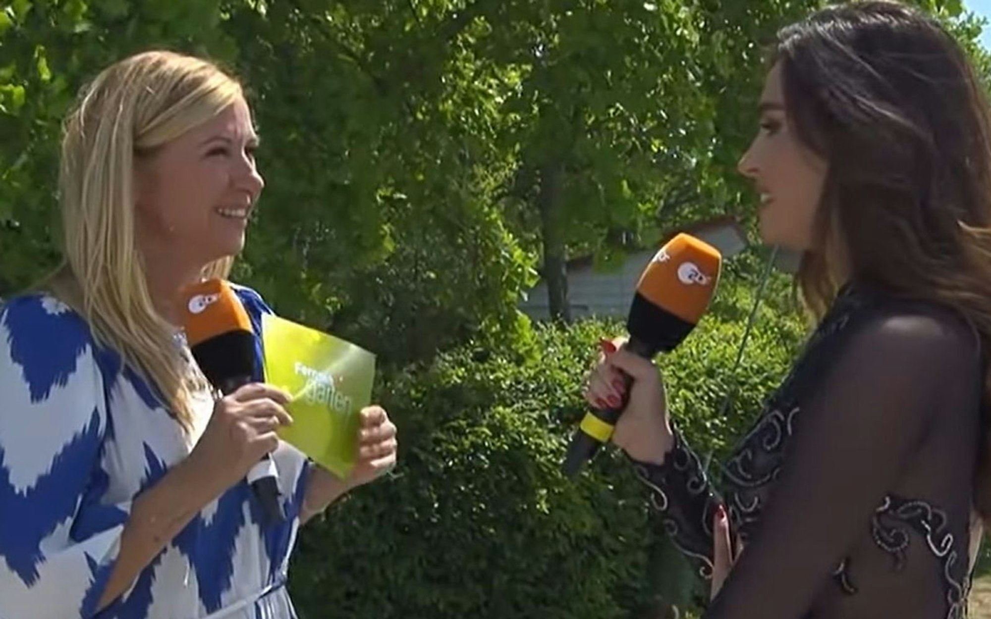 Lili Paul-Roncalli (rechts) fand Andrea Kiewels Kinderwunsch-Frage unpassend. (Bild: ZDF)
