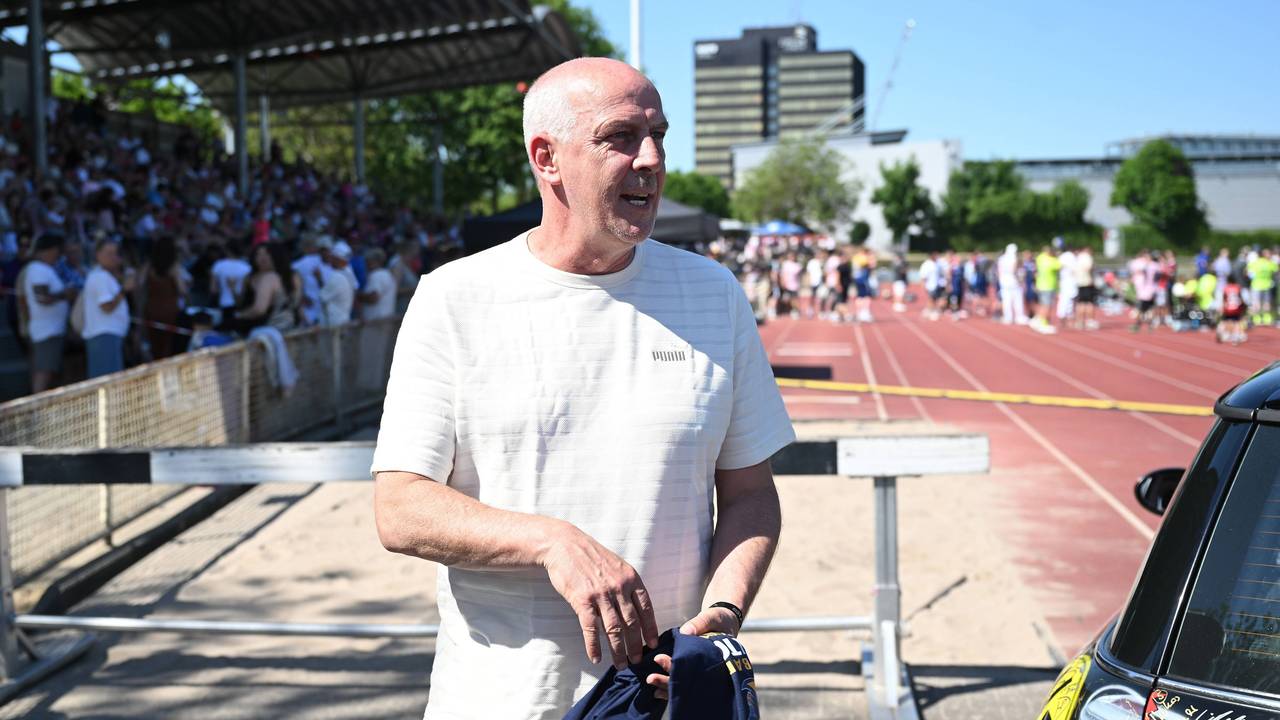 Mario Basler beim Fußballtag der Legenden.