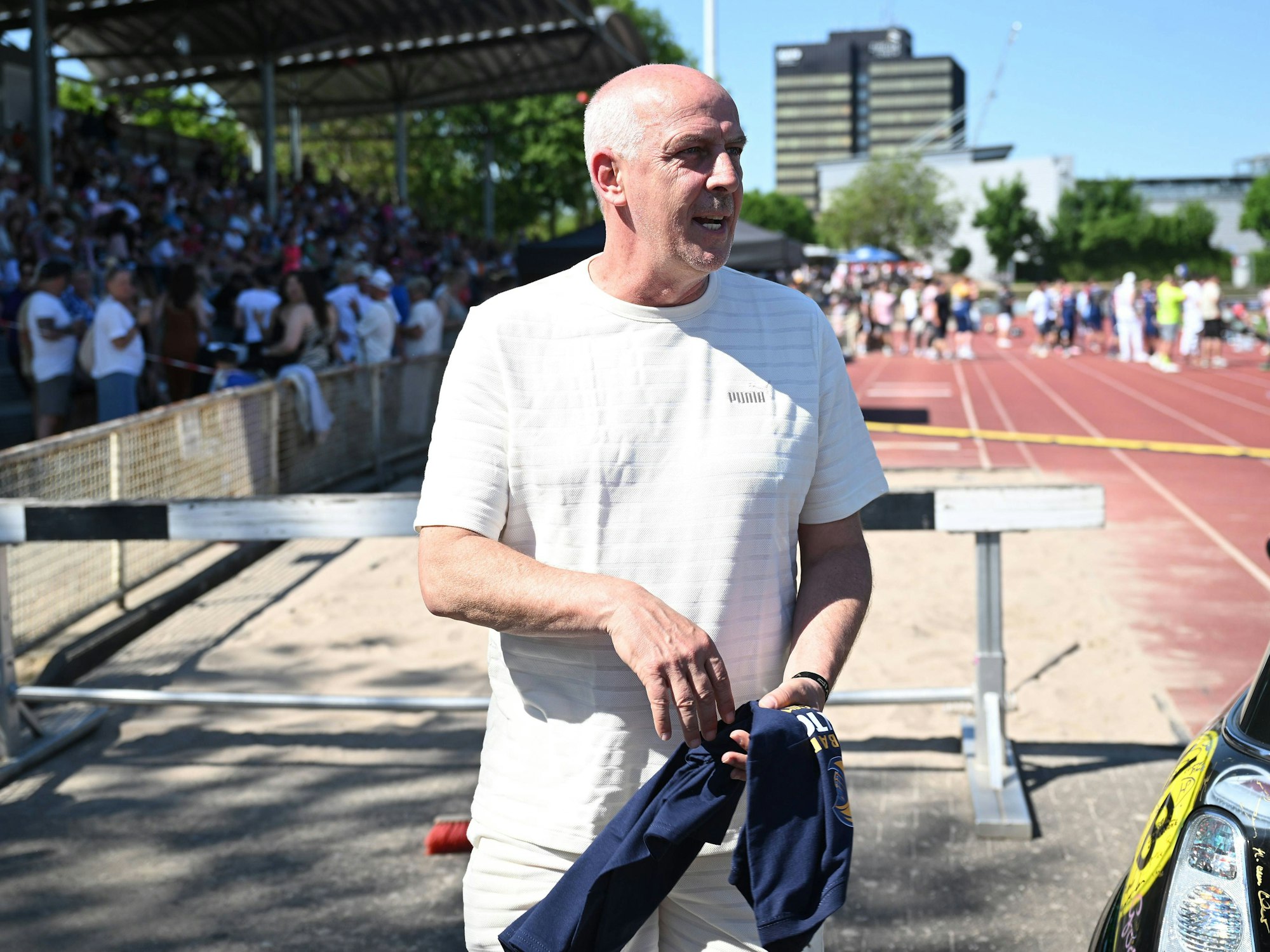 Mario Basler beim Fußballtag der Legenden.