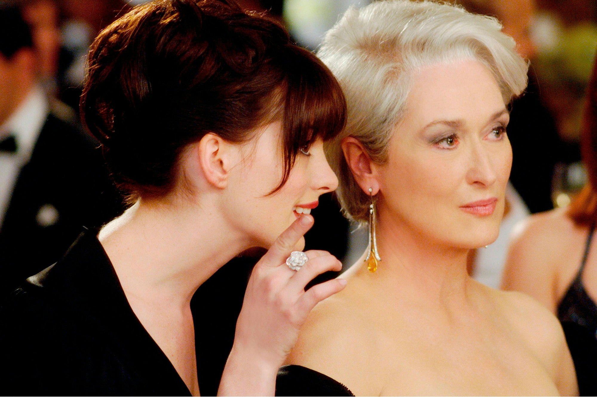 Die Filmstars Anne Hathaway und Meryl Streep