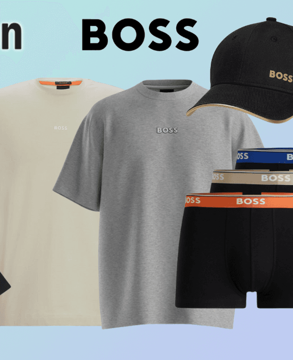 Auf dem Bild sind BOSS Artikel im Amazon Sale zu sehen.