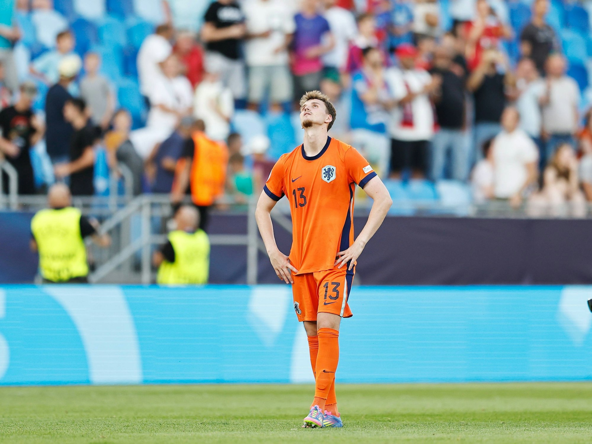 Rav van den Berg bei der U21-Europameisterschaft für die Niederlande.