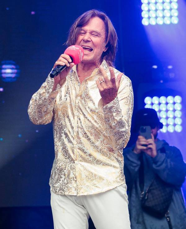 Sänger Jürgen Drews tritt bei der Sommerparty Schlager Radio «SchlagerHammer» in der Orangerie auf.