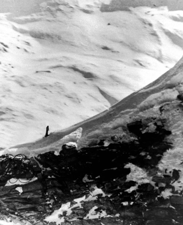Walter Bonatti auf dem Matterhorn.