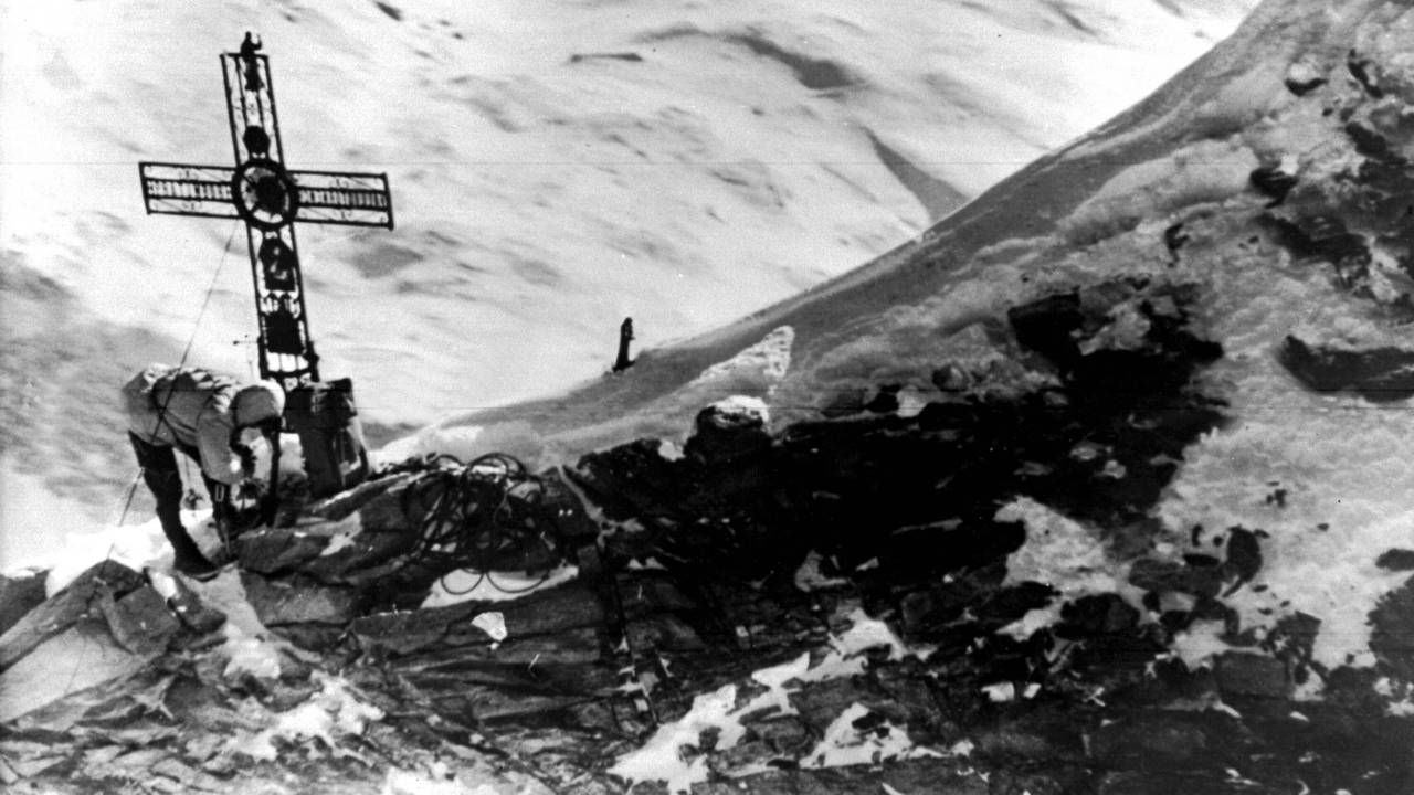 Walter Bonatti auf dem Matterhorn.