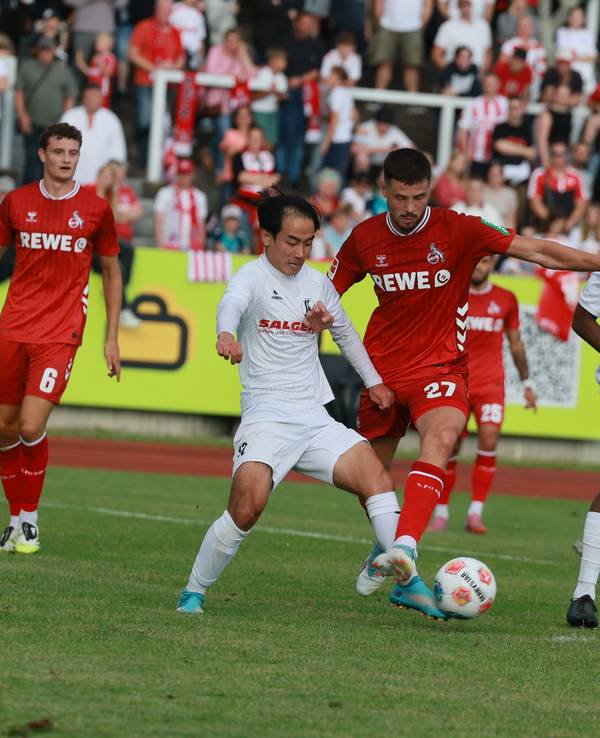 FC-Stürmer Imad Rondic am Mittwoch (30. Juli 2025) gegen den Siegburger SV.