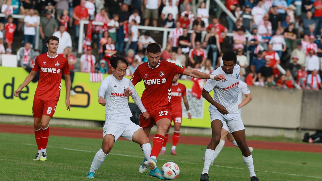 FC-Stürmer Imad Rondic am Mittwoch (30. Juli 2025) gegen den Siegburger SV.