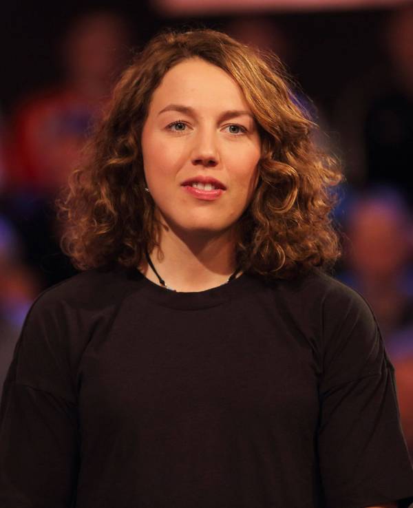 Laura Dahlmeier bei einem Auftritt im Aktuellen Sportstudio.