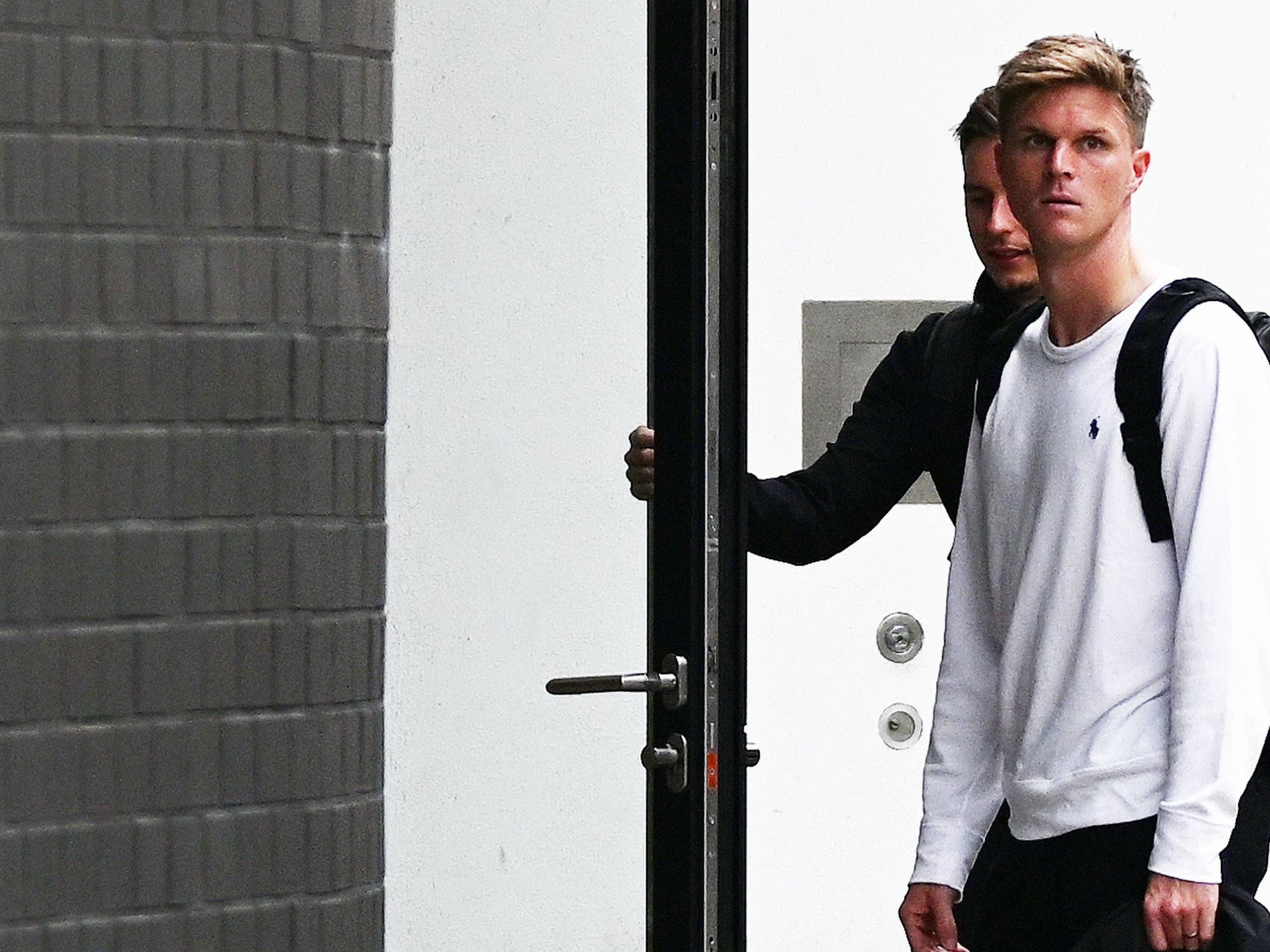 Marius Bülter auf dem Weg zum Medizincheck.