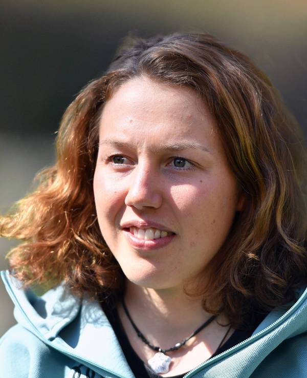 Laura Dahlmeier bei einem Biathlon-Weltcup.