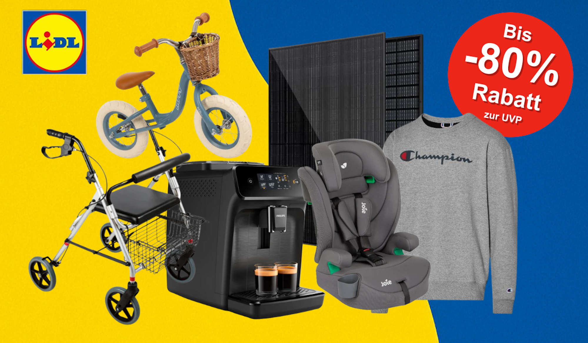 Auf dem Bild sind Produkte zu sehen, die sich im Lidl Sale befinden.