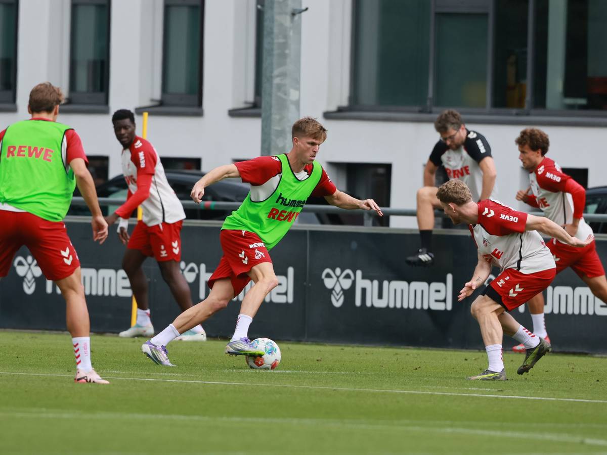 Marius Bülter im FC-Training.