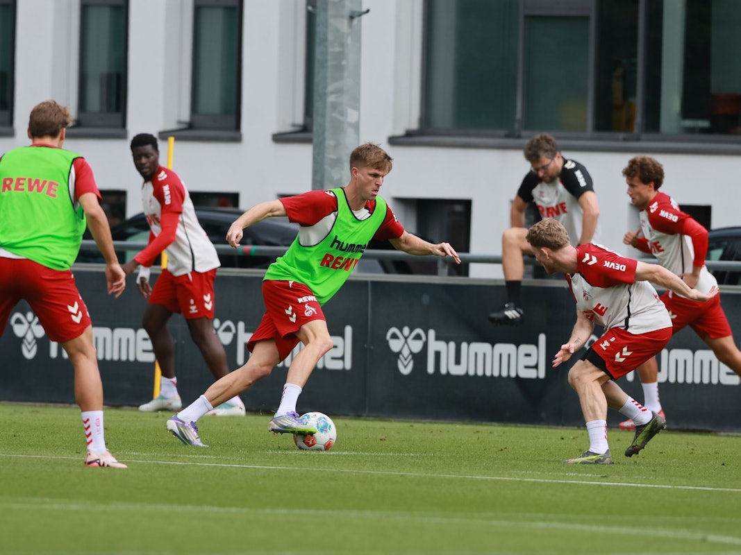 Marius Bülter im FC-Training.
