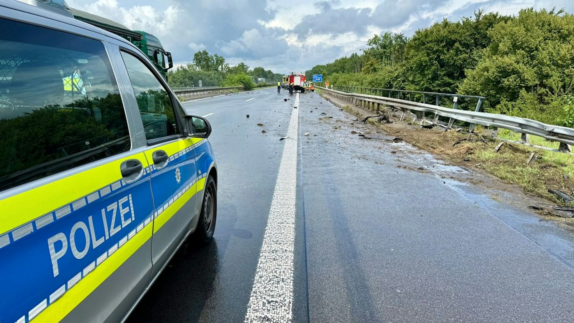 Unfall auf der A3 bei Hünxe