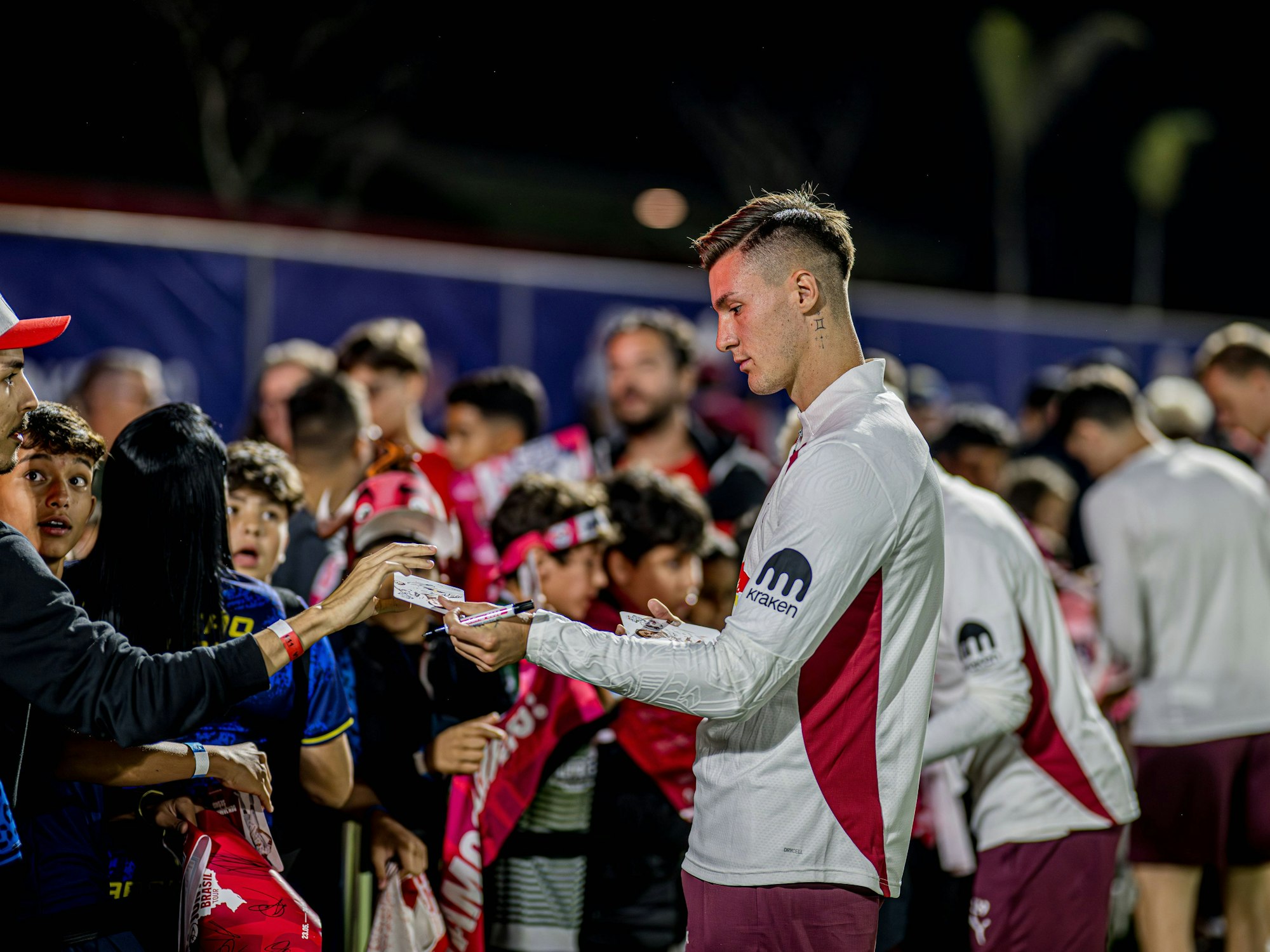 Leipzigs Benjamin Sesko beim Training.