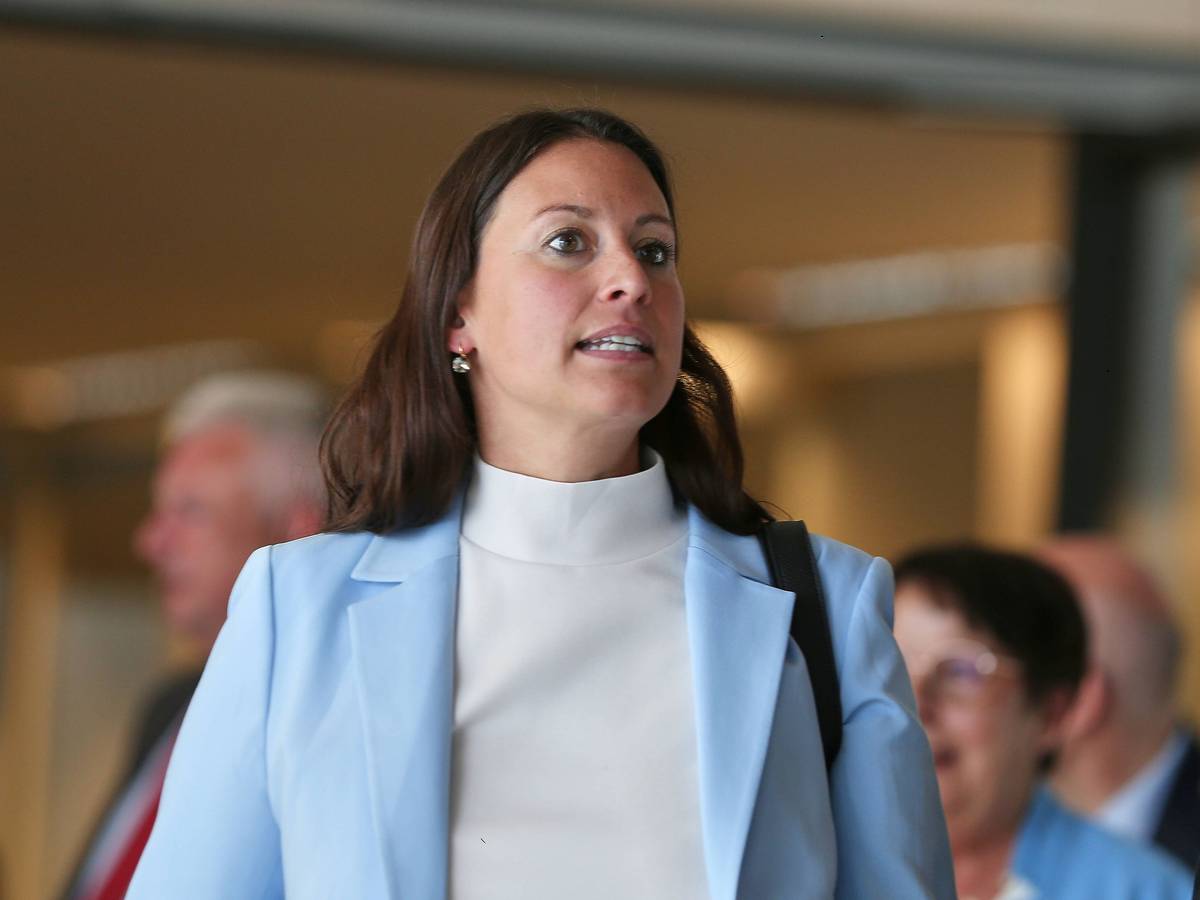 Caroline Bosbach im Mai 2025 im Bundestag.
