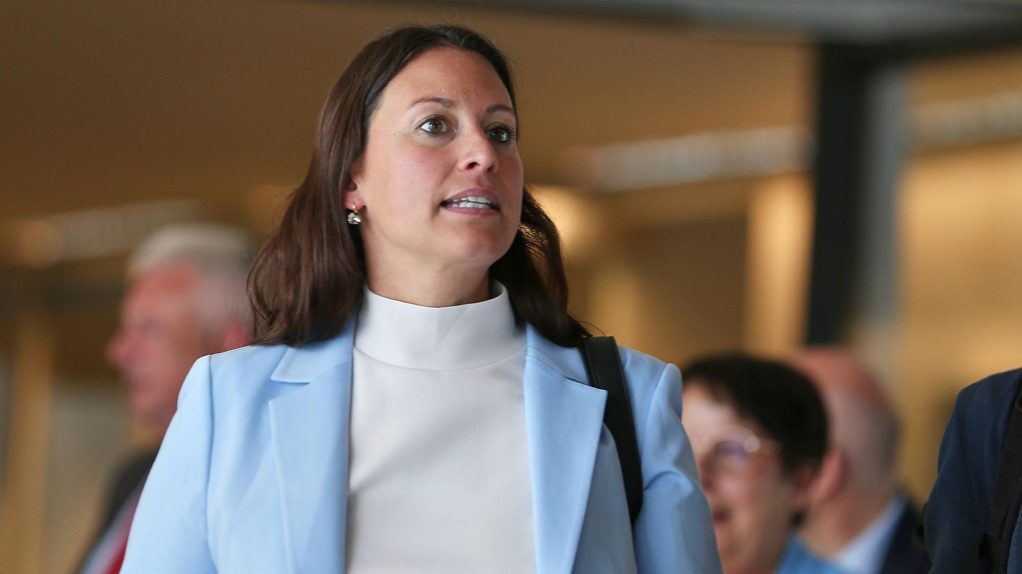 Caroline Bosbach im Mai 2025 im Bundestag.